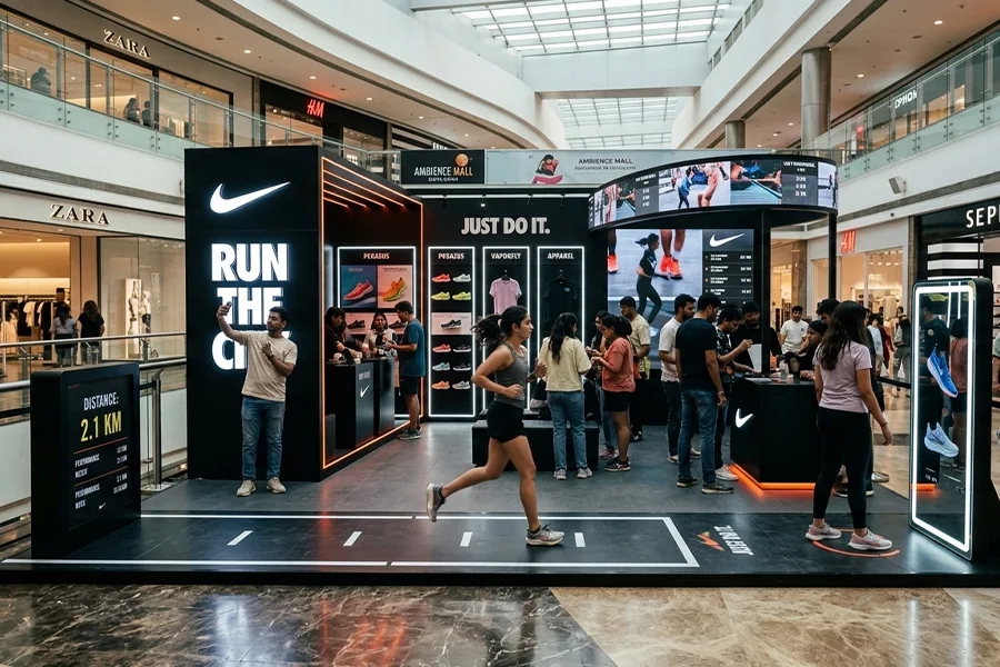 Brand activation campaign in Delhi with on-ground marketing setup