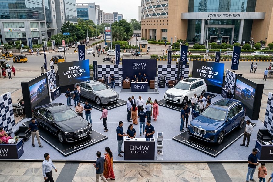 BTL brand activation campaign in Hyderabad at high-footfall location