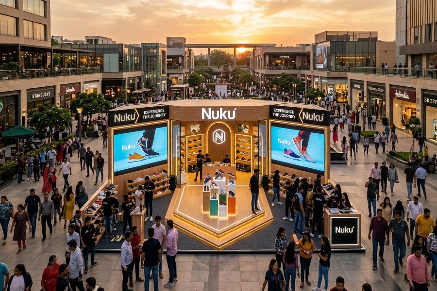 Experiential BTL marketing promotion in Gurgaon mall activation